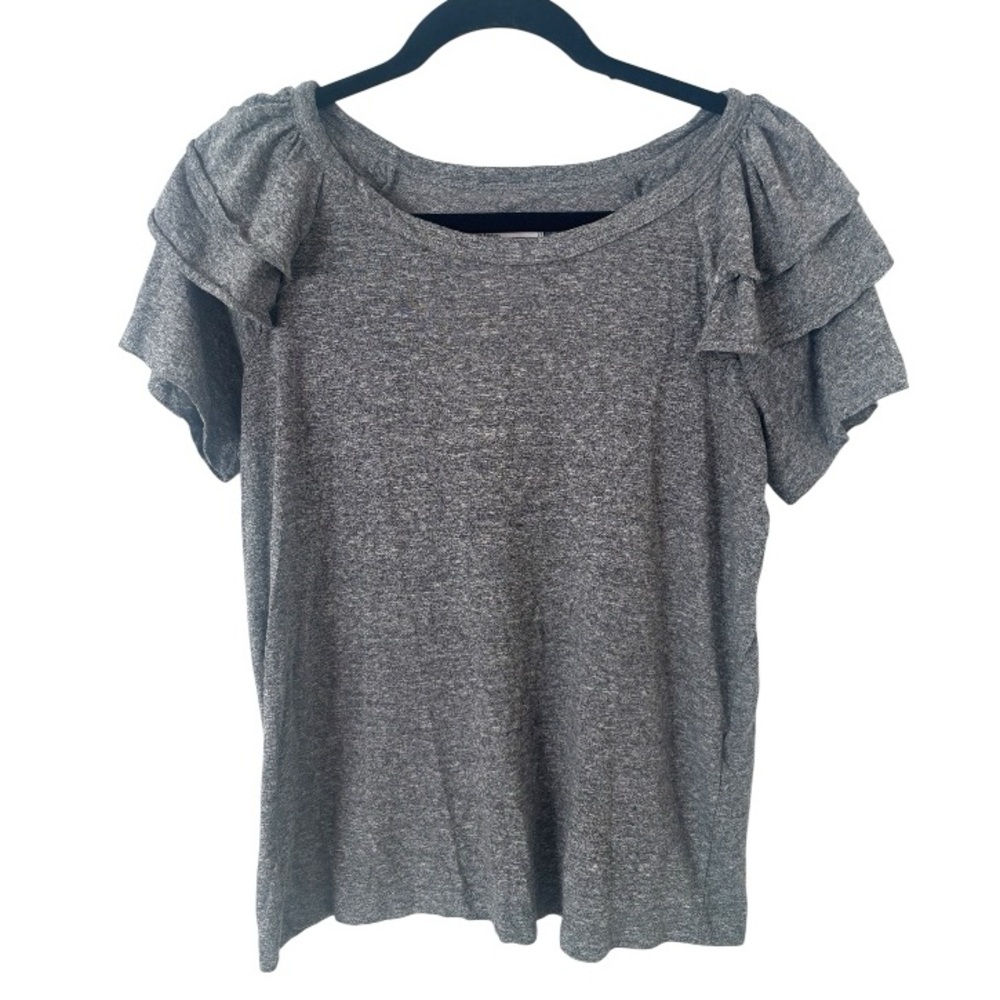 Current/Elliott Ruffle Tee - Picture 2 of 4